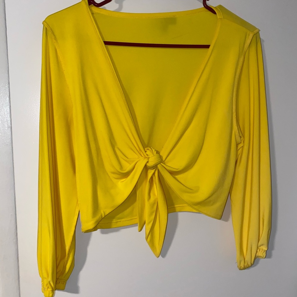 Topshop front tie shirt